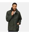 Regatta Mens Vertex III Waterproof Breathable Jacket (Dark Olive)