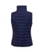 SOLS Womens/Ladies Wave Padded Water Repellent Bodywarmer/Gilet (Navy) - UTPC2454