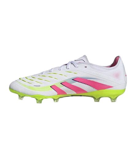 Mens Predator Pro Firm Ground Football Boots White Pink Adidas