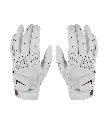 Nike Womens/Ladies Tour Classic III Leather 2020 Right Hand Golf Glove (White/Black) - UTCS560