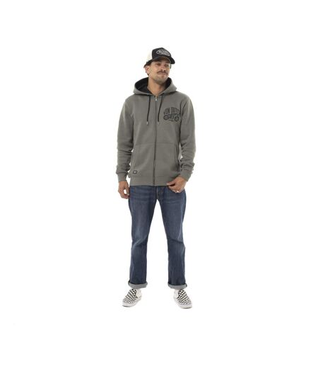 Sweat zippé homme à capuche en molleton 320gr et print devant Free Vondutch