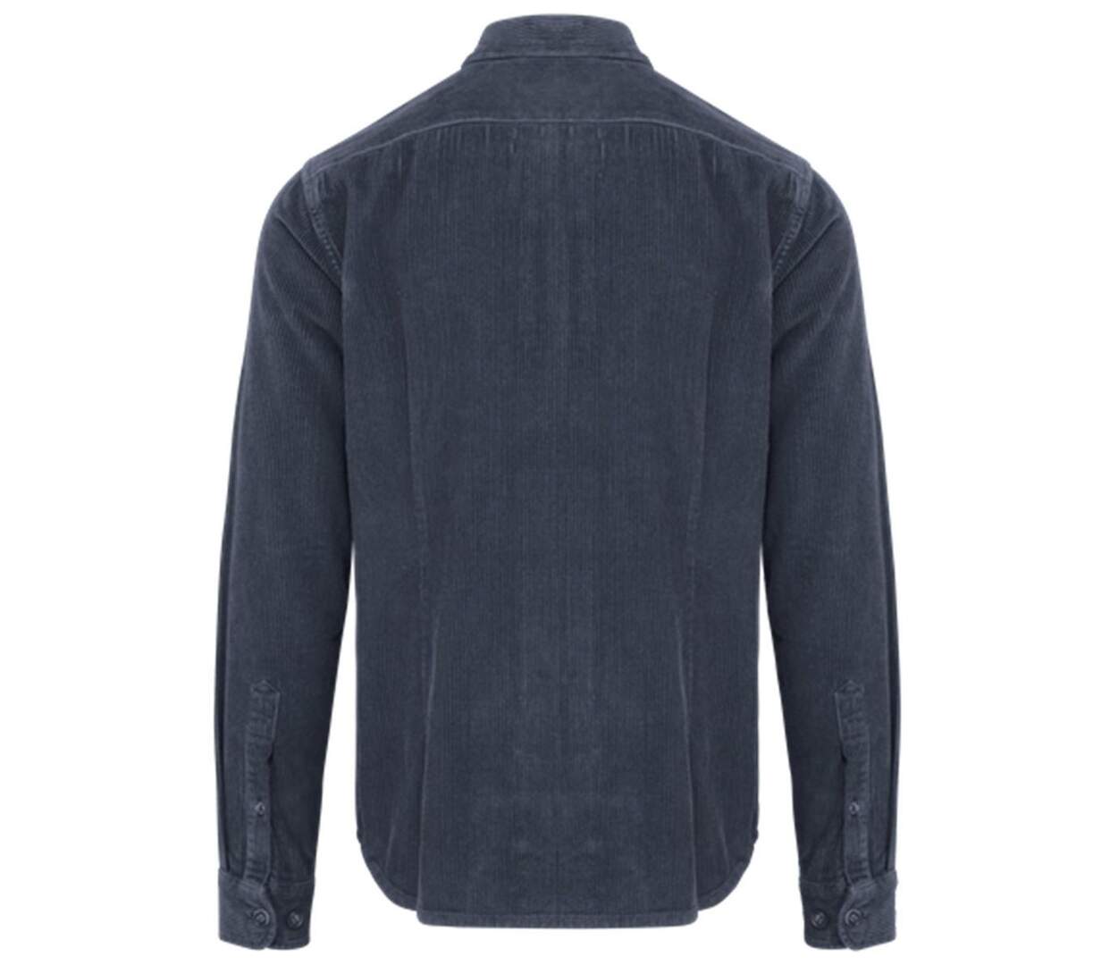 Surchemise en velours côtelé - Homme - PATS519 - bleu marine-3