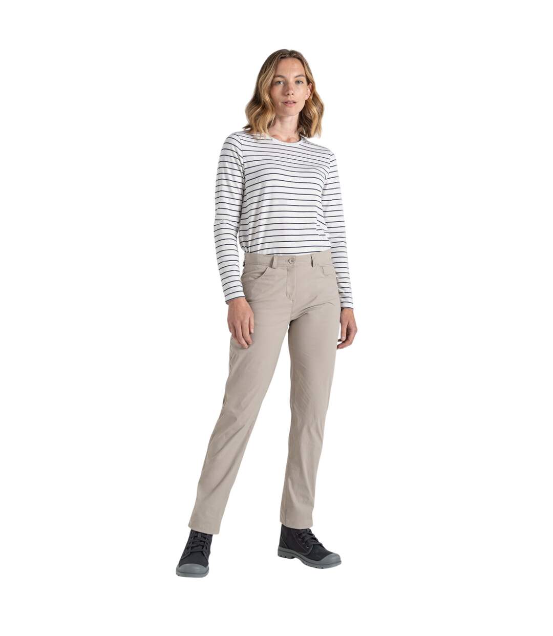Womens/ladies Milla Nosilife Hiking Trousers Soft Mushroom Craghoppers-1