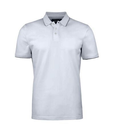James Harvest Mens Greenville Regular Polo Shirt (White)