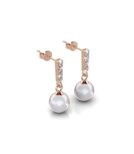 Boucles d'oreilles Mercury, Perle d'Autriche, Cristal d'Autriche