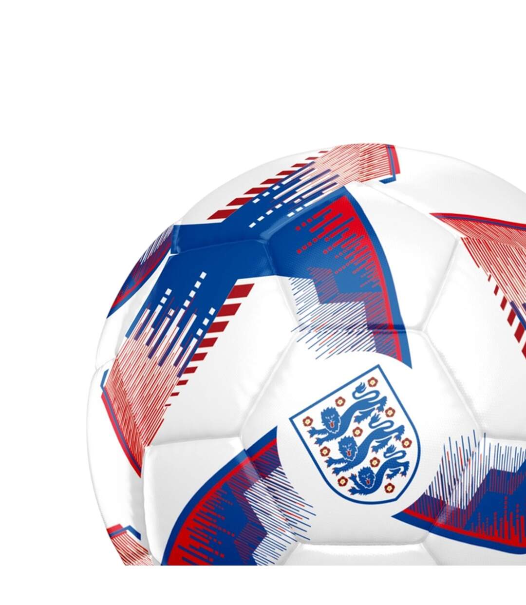 Ballon De Foot Blitz Taille 5 Blanc Bleu Rouge England FA-2