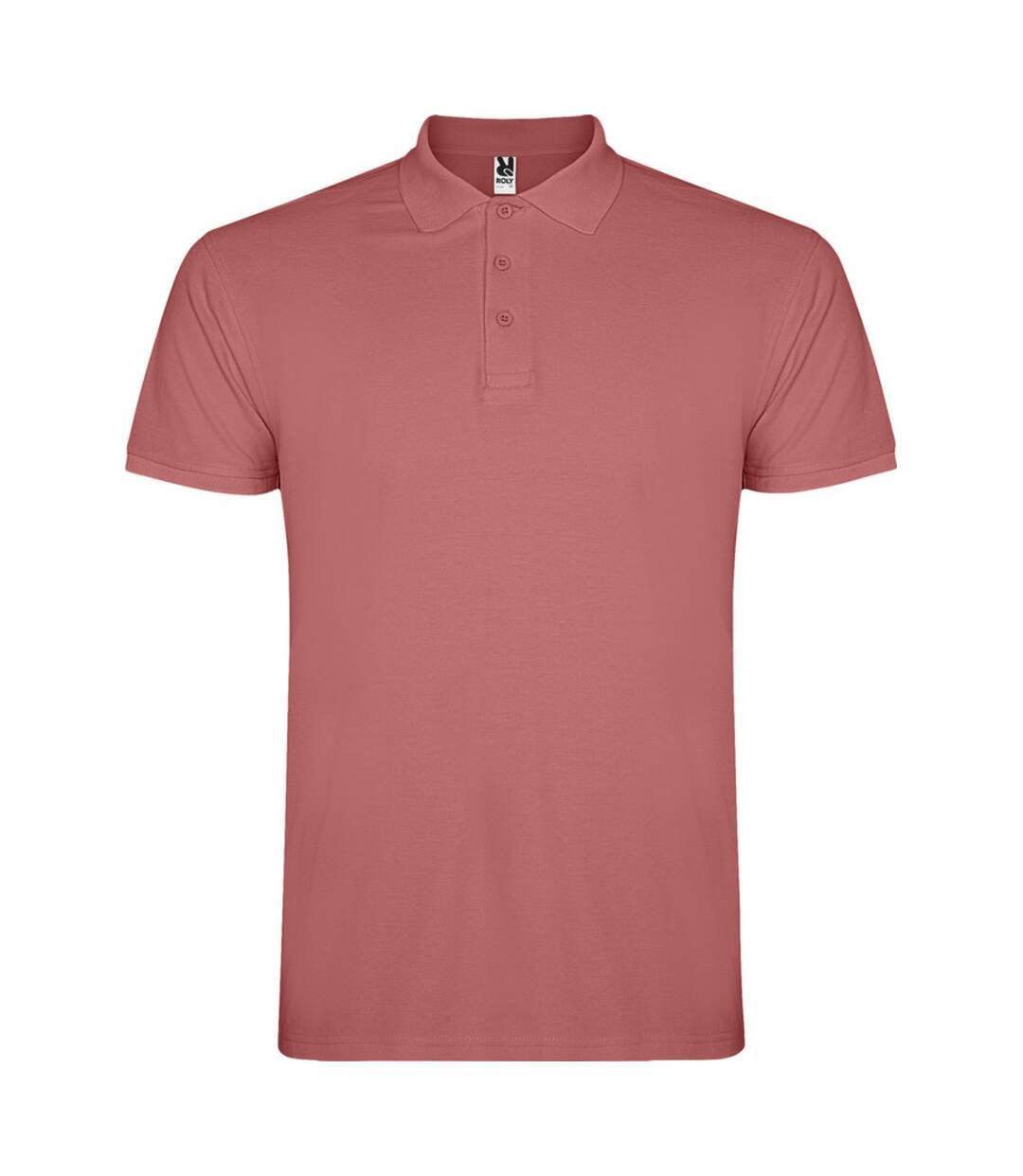 Mens star short-sleeved polo shirt chrysanthemum red Roly