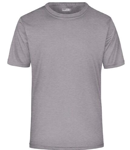 t-shirt respirant JN358 - gris clair- col rond - Homme