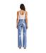 Womens/ladies Soho Metallic 5 Pockets Trousers Blue AmyLynn-3