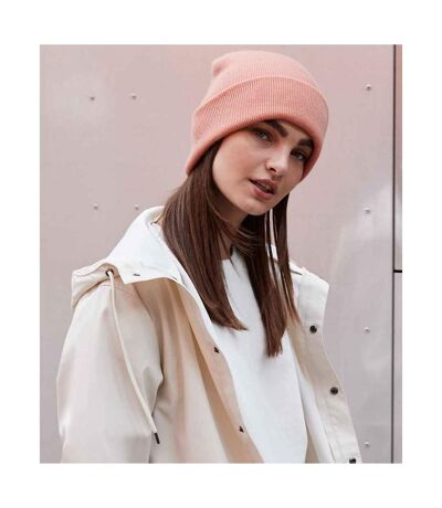 Bonnet À Revers Mixte Rose Pâle Beechfield