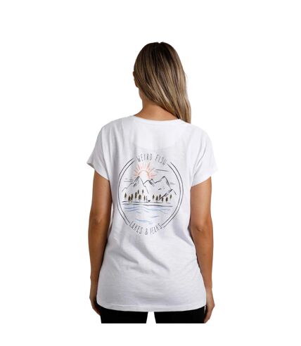 T-shirt wander femme blanc Weird Fish