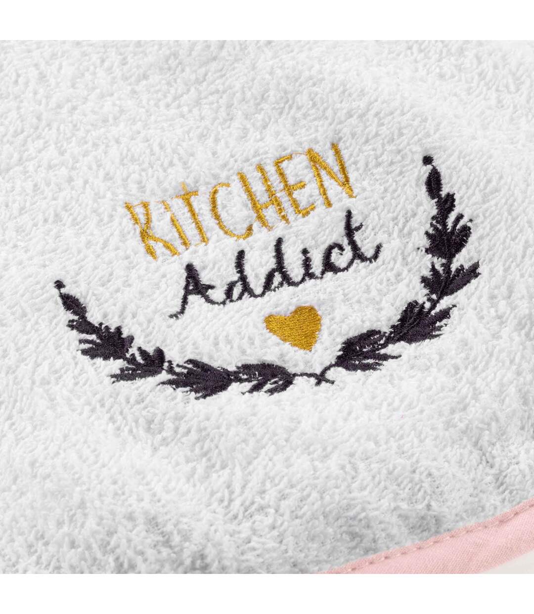 Essuie-Main Kitchen Addict 50x50cm Rose-2