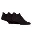 3 Pair Mens Trainer Socks With Lip Cotton Rich Black White-1