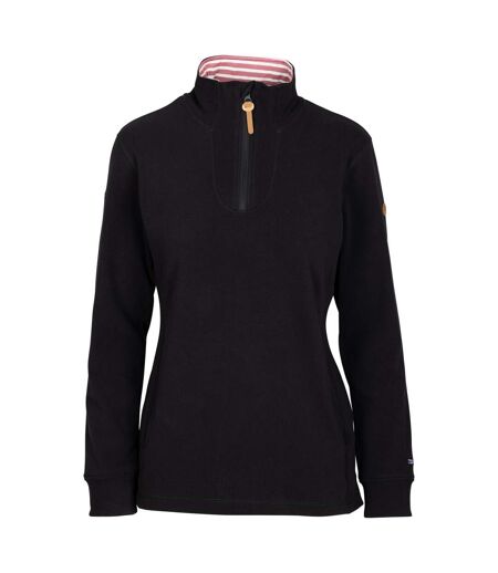 Womens/ladies Big Heart Fleece Black Trespass