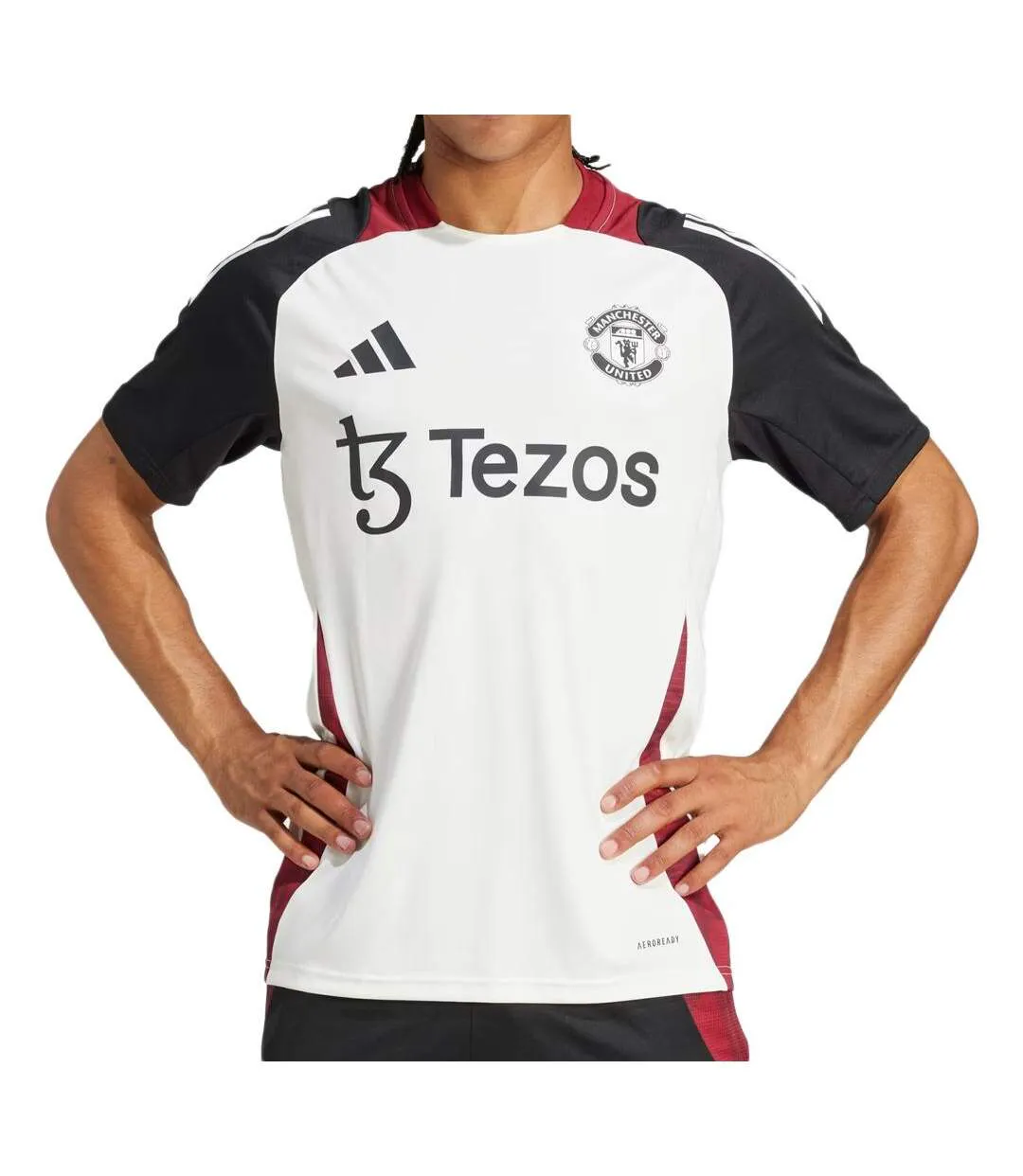 Manchester united maillot training blanc adidas tiro 24-1