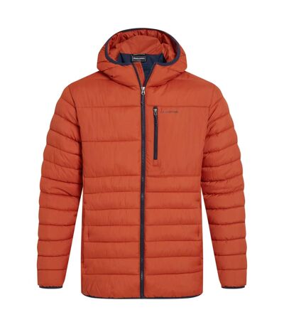 Mens compresslite viii hooded padded jacket carnelian orange Craghoppers