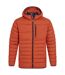 Mens compresslite viii hooded padded jacket carnelian orange Craghoppers