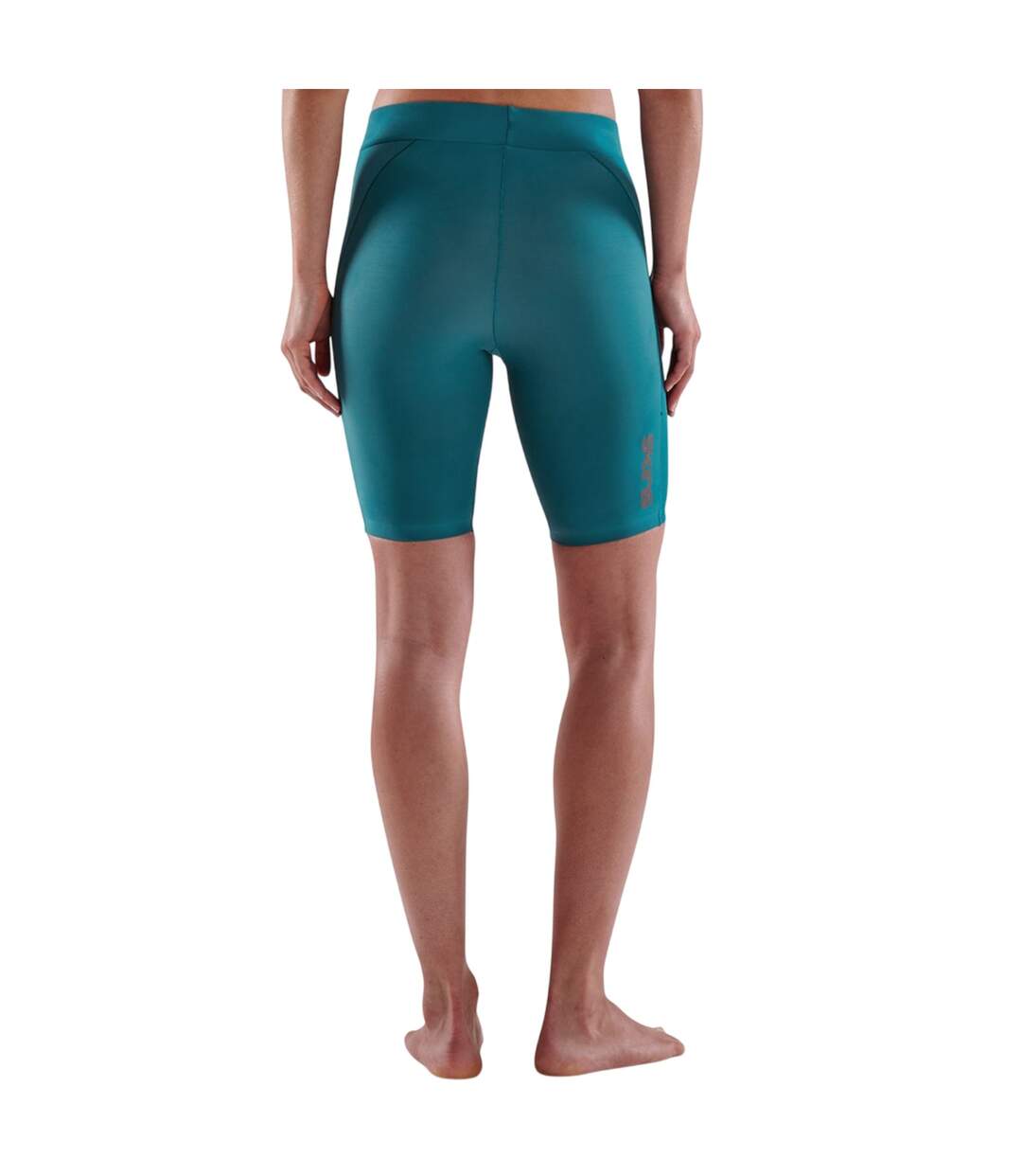 Womens/ladies Series-3 Compression Shorts Teal Blue Skins-2