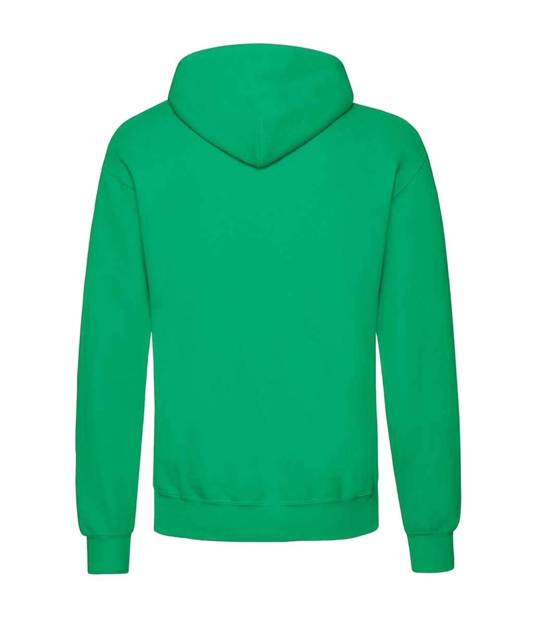 Unisex adults classic hooded sweatshirt kelly green Fruit of the Loom-2