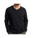 Pull Noir Homme Superdry Essential Vee Knit - 3XL