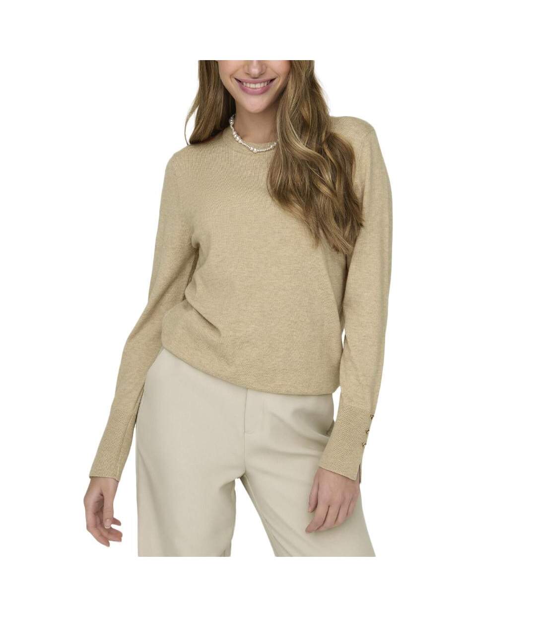 Pull Beige Femme JDY Malou - L-1