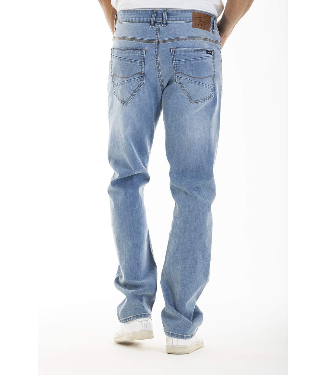 Jeans stretch RL70 Fibreflex® coupe droite tendance denim bleached CARLO BLEU