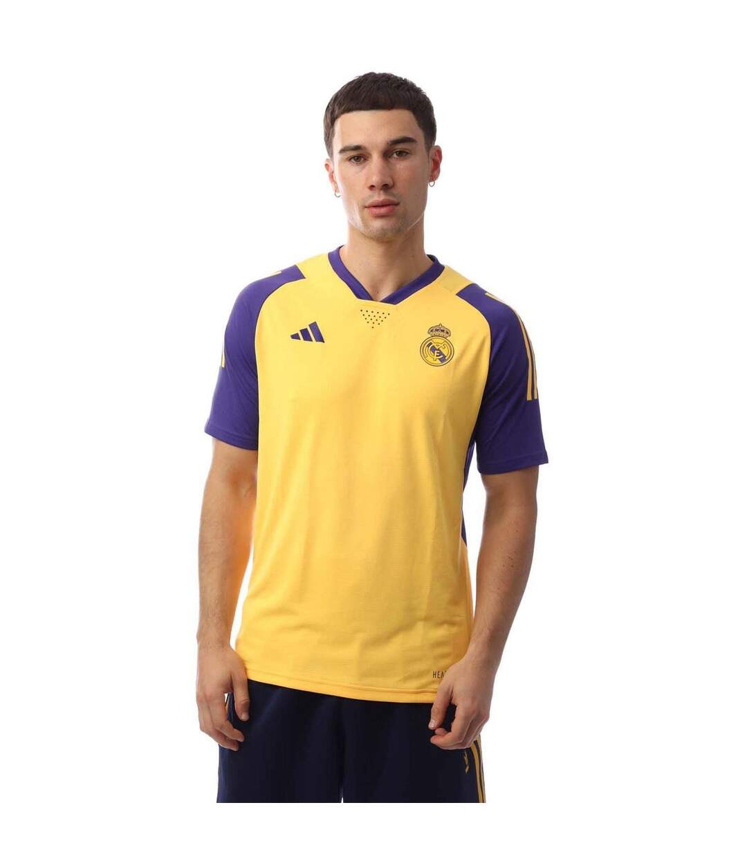 Maillot Motif/style Real Madrid Cf Tiro Homme Jaune Adidas-2