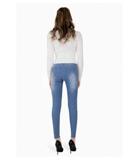 Jean slim sequin doré