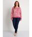 Pull motif léopard col rond-3