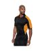 Polo À Manches Courtes Cooltex Active Pour Homme Noir Orange GAMEGEAR-1