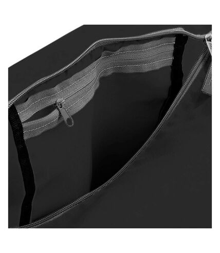BagBase Packaway Barrel Bag/Duffel Water Resistant Travel Bag (8 Gallons) (Black / White) (One Size)