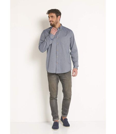 Chemise manches longues coton reliefé