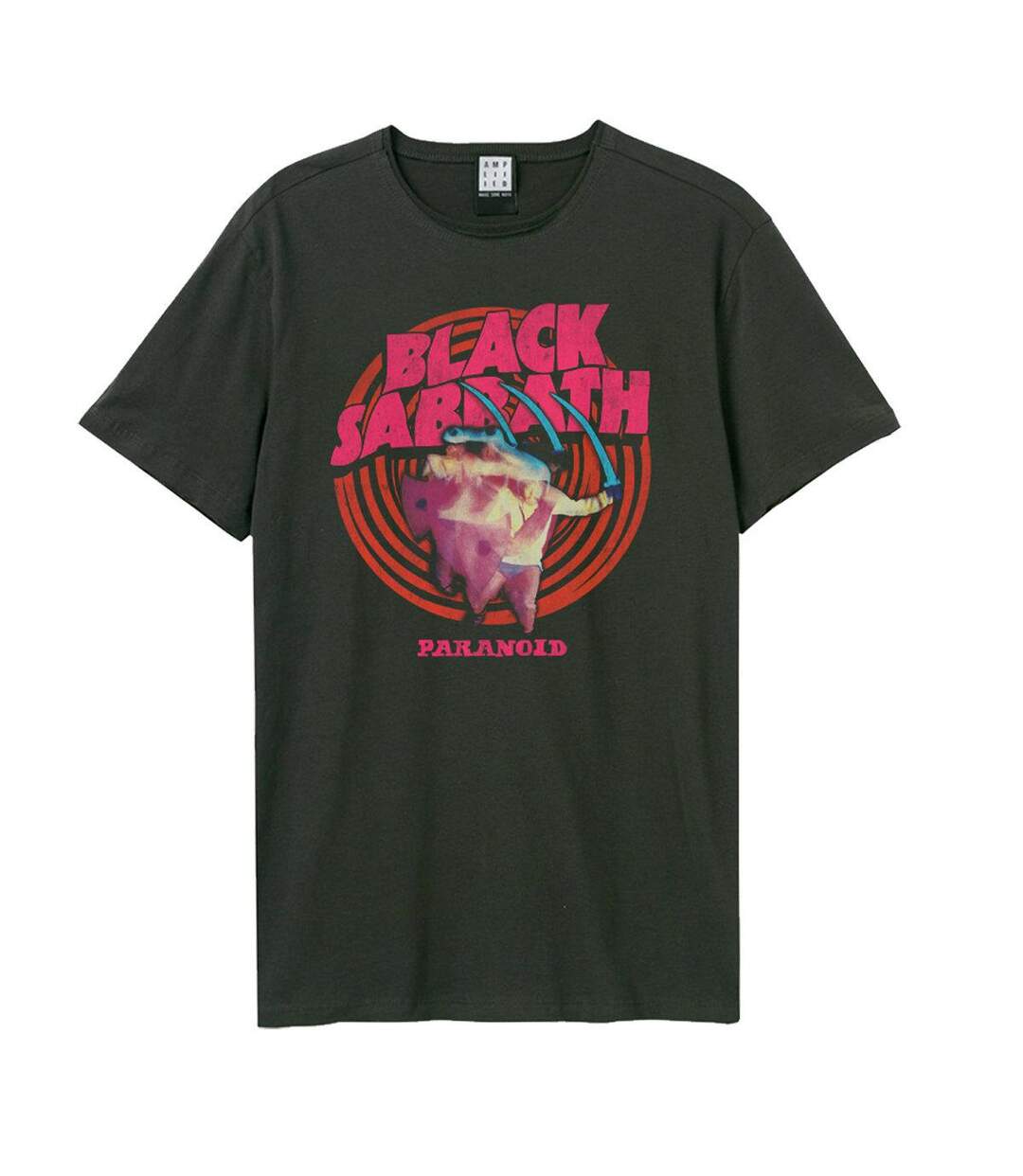 T-shirt Paranoid Adulte Charbon Amplified-1