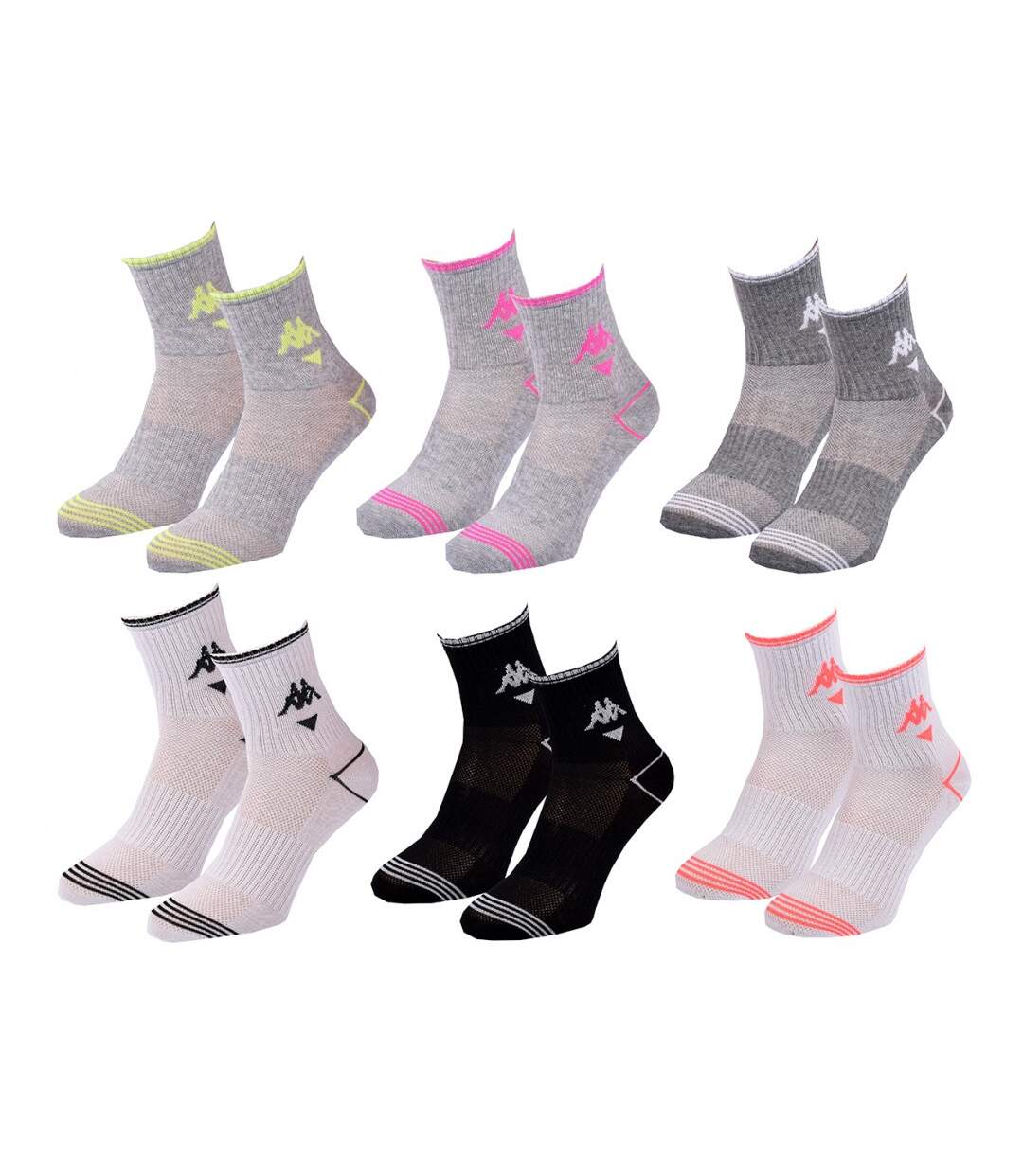 Chaussettes Femme QUARTER KAPPA - Pack de 6-2