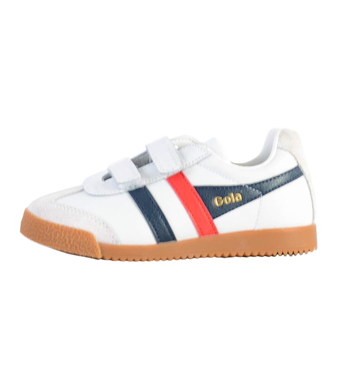 Basket Cuir Enfant Gola Harrier Leather Strap