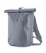 Lite Roll Top Waterproof Backpack One Size Blue Grey Quadra-2