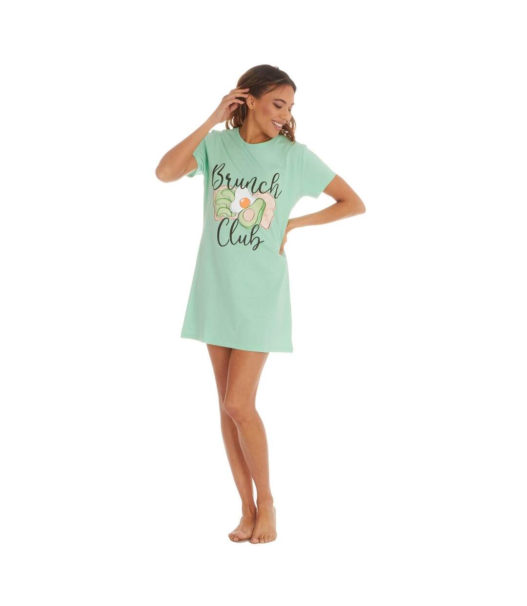 Chemise de nuit femme vert Forever Dreaming-3