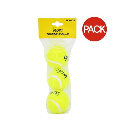 Pack of 3  Trainer tennis balls  one size light green Uwin