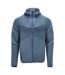 Mens Customised Hooded Fleece Jacket Stone Blue Mascot-1