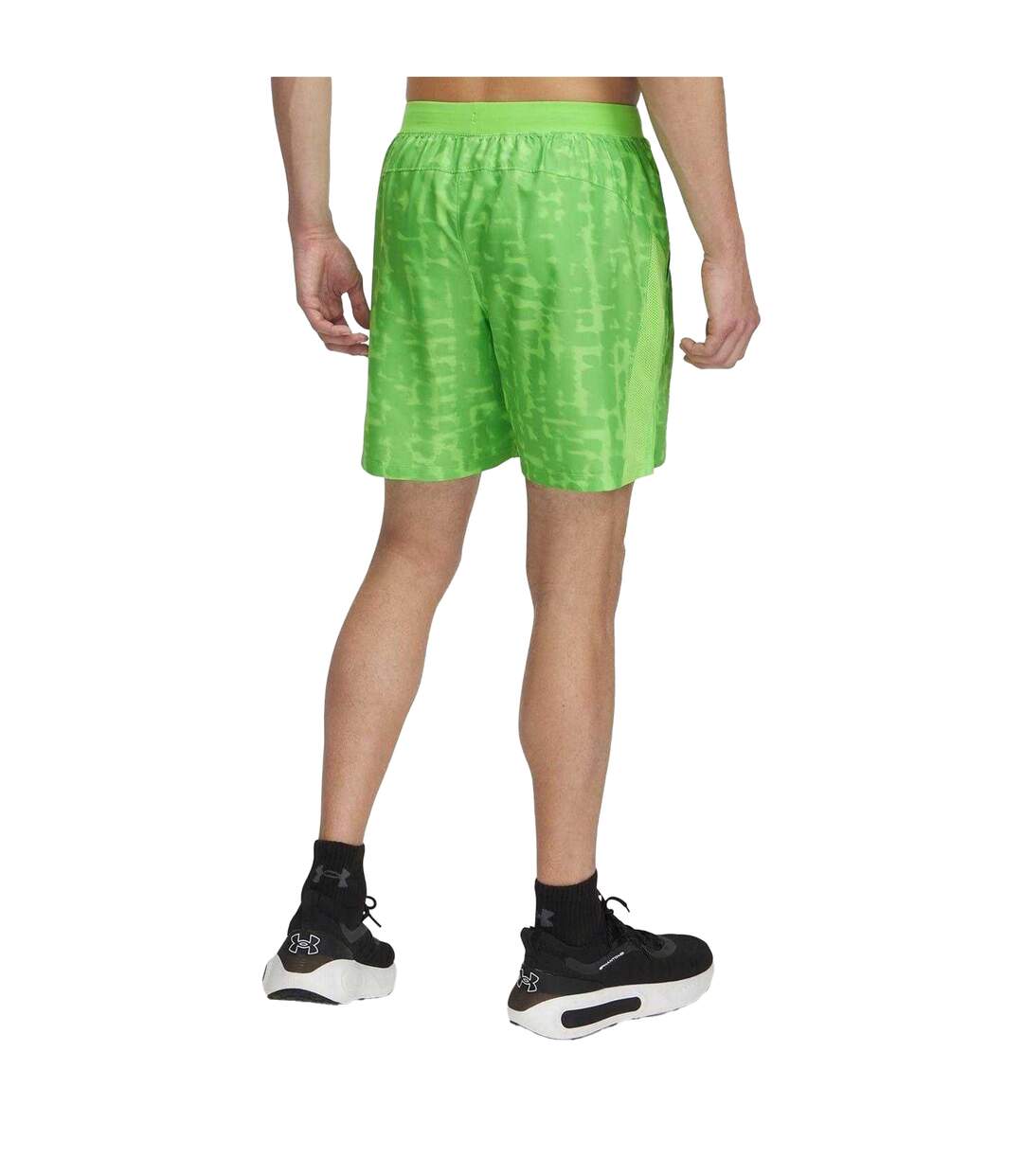 Short De Course Motif/style À Motifs Performance Homme Vert Under Armour-3