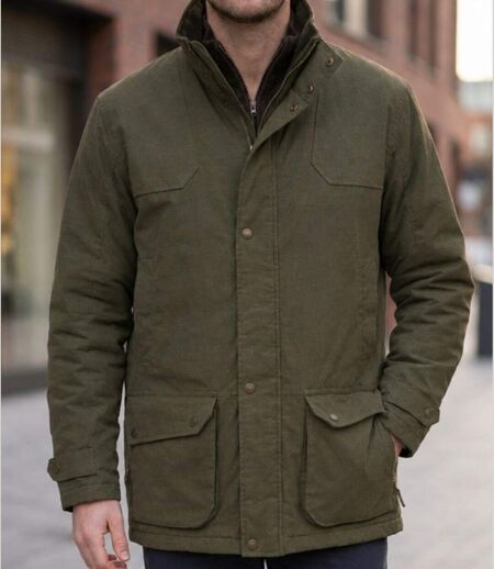 LEDERTYS COUNTRY — Veste matelassée marron : robustesse canvas et protection déperlante