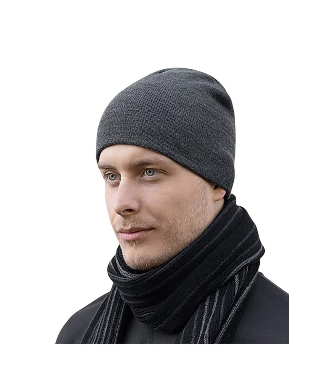 Bonnet Basic Gris Foncé Chiné Brain Waves-1