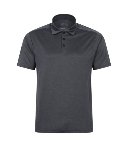 Mens volley isocool polo shirt charcoal Mountain Warehouse