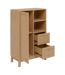 Meuble de rangement en rotin 2 tiroirs et 1 porte CANE - Marron-3