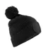 Bonnet Motif/style Écusson Homme Noir Beechfield-1