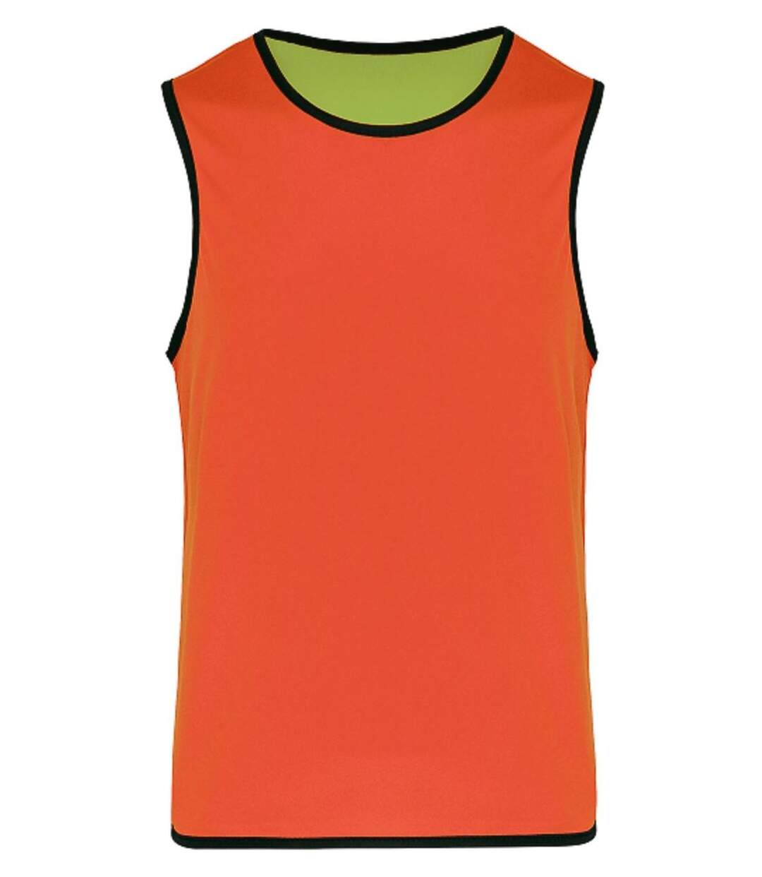 Chasuble de rugby réversible - Unisexe - PA044 - vert lime - orange-3