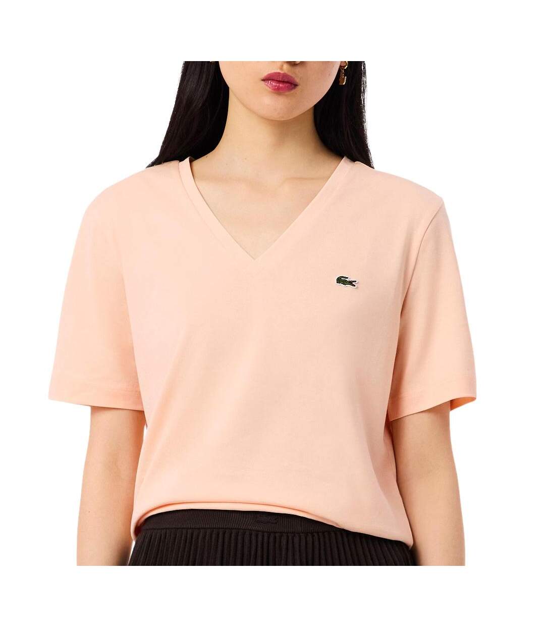 T-shirt corail femme lacoste relaxed-1