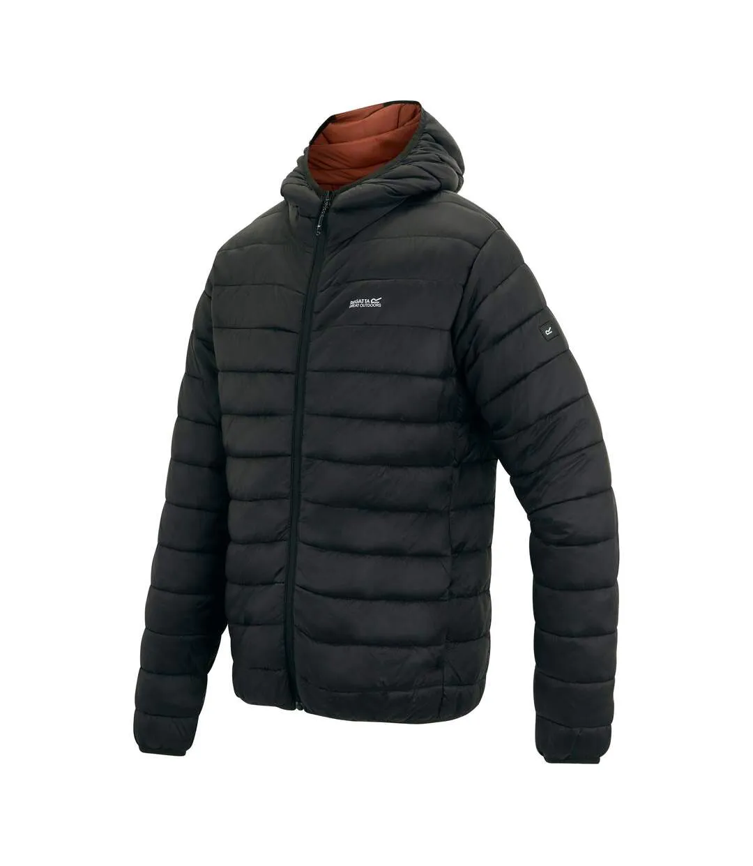 Doudoune Matelassée Marizion Homme Noir Orange Rouge Regatta-4