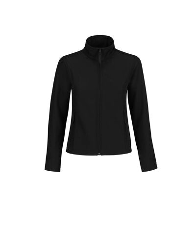 B&C Womens/Ladies Water Repellent Softshell Jacket (Black/ Black)