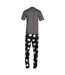 Ensemble De Pyjama Motif Jack Skellington Motif/style Toile D´araignée Homme Gris Noir Nightmare Before Christmas-2